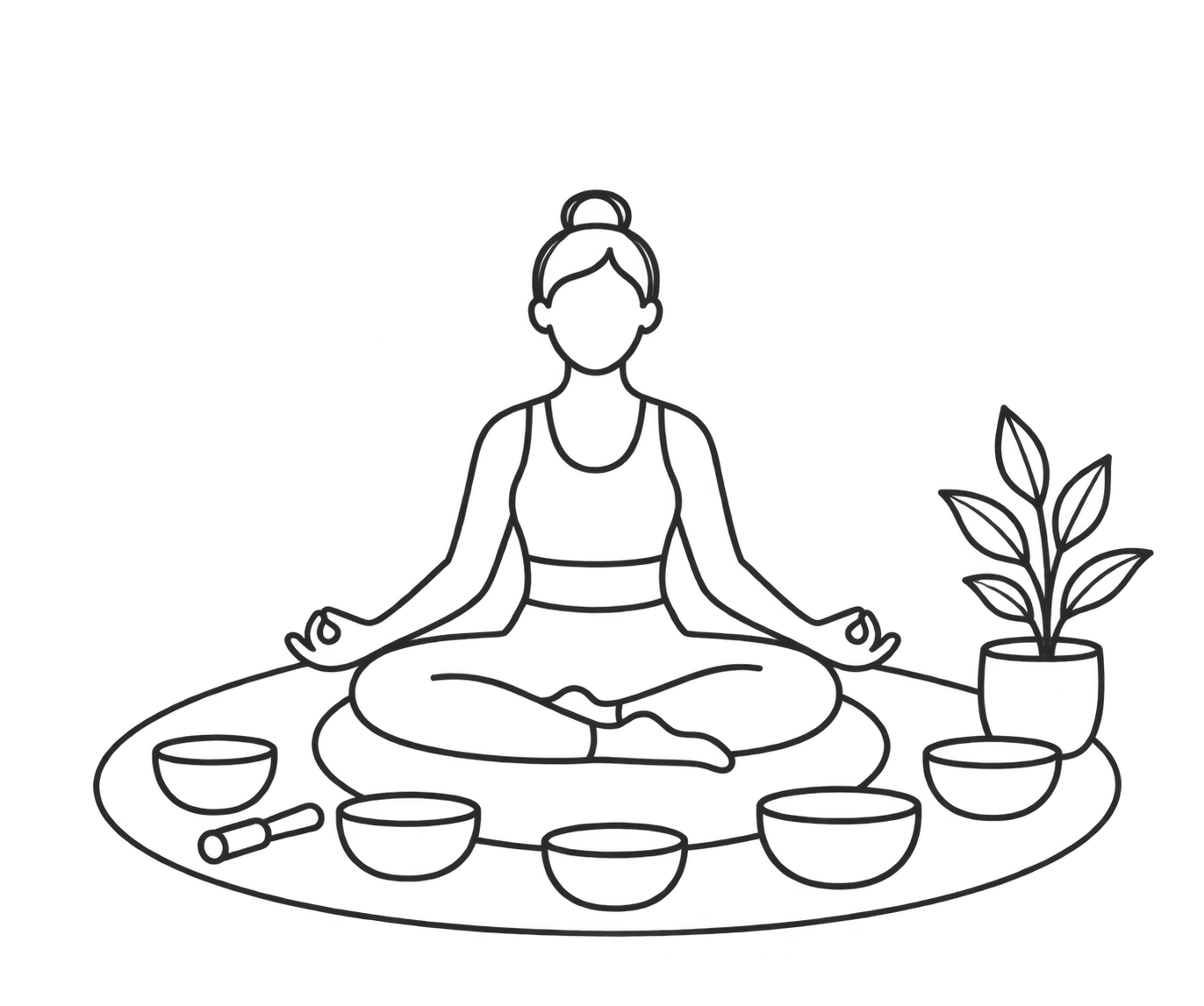 Sound healing practice illustration for the CMA Level 1 Certification course